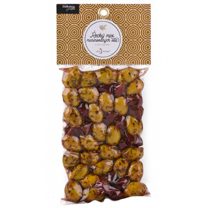 Grécky mix marinovaných olív s bylinkami 250 g photo